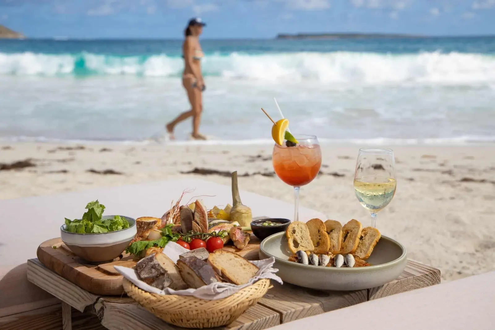 Coco Beach restaurant by the sea.
