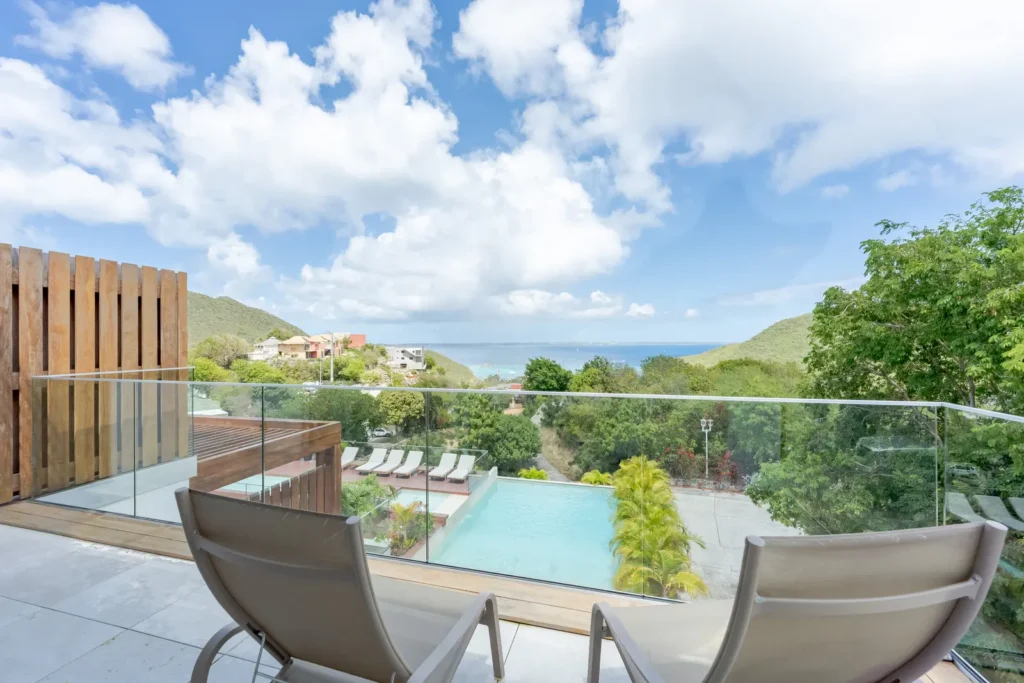 Villa 10, 1 room ocean view, interior or terrace view.