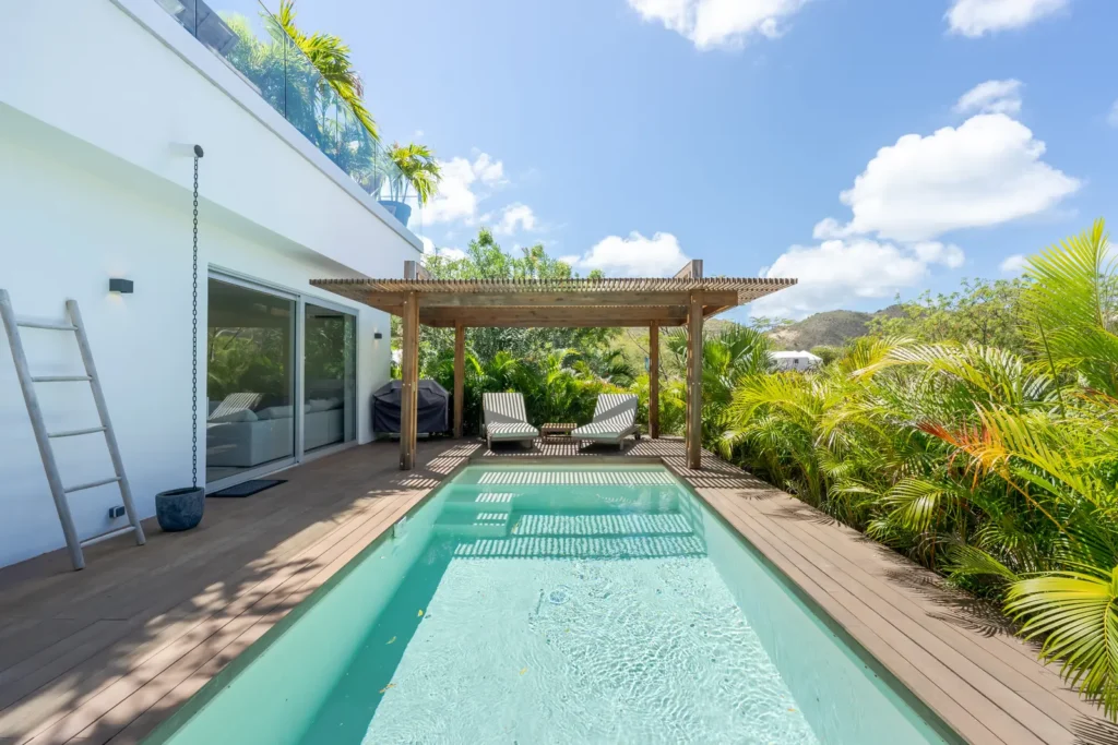 Villa 11, 1 room with private pool, interior or terrace view.