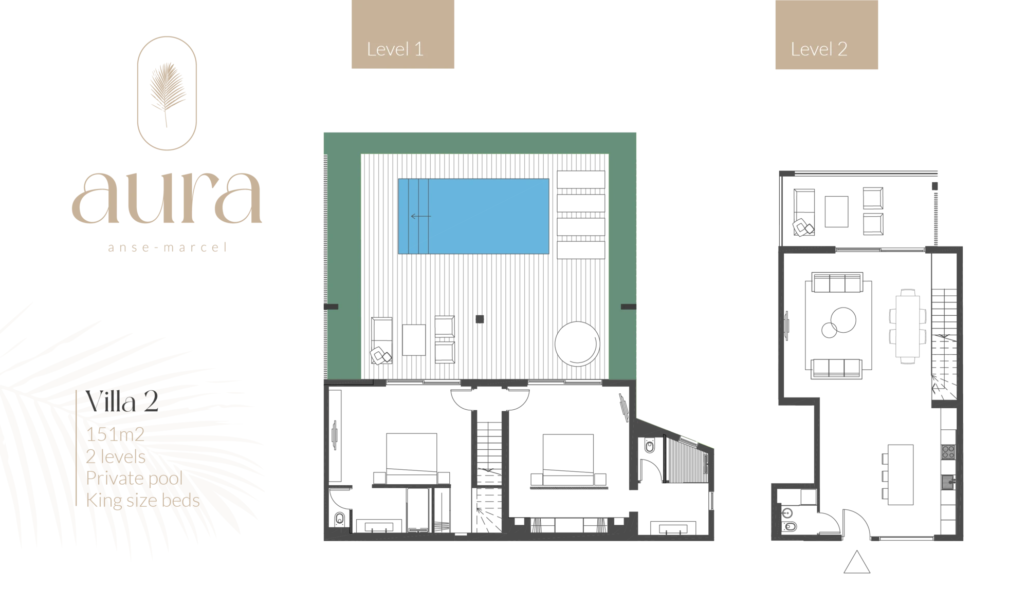 Floor plan of Villa 2.
