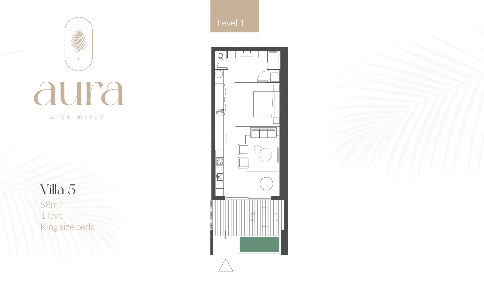 Floor plan of Villa 5.