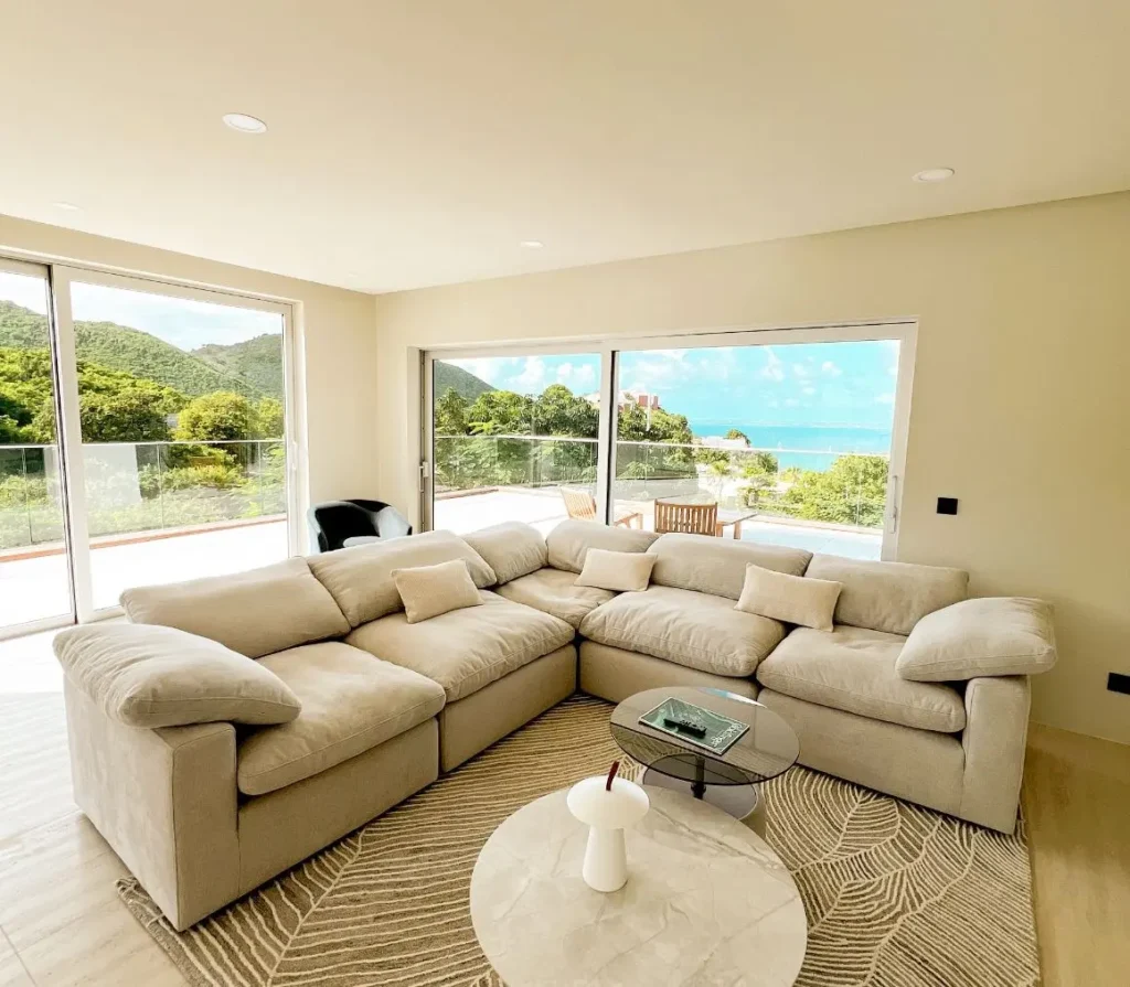 Villa 7, 1 room ocean view, interior or terrace view.