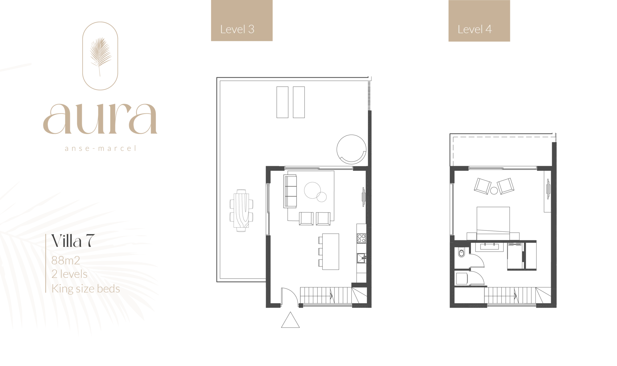 Floor plan of Villa 7.